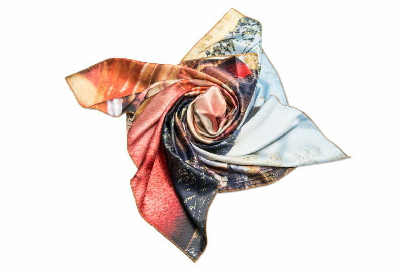 Neck Scarf “Variation with Shell on Themes by Pinturicchio and Raphael”